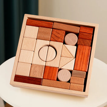 29-Piece Wooden DIY Building Blocks